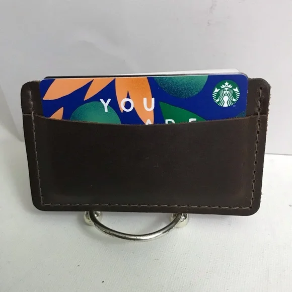 Rustico Credit Card Holder 100% leather Made in USA Brand New - Picture 6 of 10